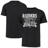 Las Vegas Raiders '47 Stripe Splash Franklin Throwback T-Shirt - Black - 47 brand