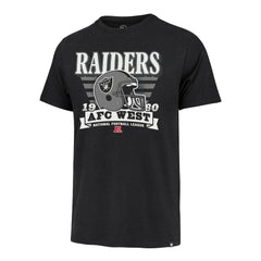 Las Vegas Raiders '47 Stripe Splash Franklin Throwback T-Shirt - Black - 47 brand