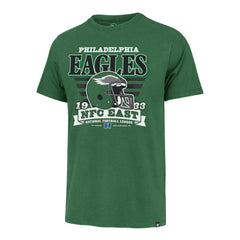 Philadelphia Eagles '47 Stripe Splash Franklin Throwback T-Shirt - Kelly Green - 47 brand