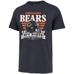 Chicago Bears '47 Stripe Splash Franklin Throwback T-Shirt - Navy - 47 brand