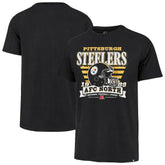 Pittsburgh Steelers '47 Stripe Splash Franklin Throwback T-Shirt - Black - 47 brand