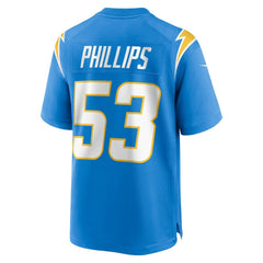 Del'Shawn Phillips Los Angeles Chargers Team Game Jersey - Powder Blue - Nike