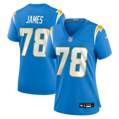 Andre James Los Angeles Chargers Women's Team Game Jersey - Powder Blue - Nike
