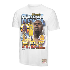 Mitchell & Ness Shaquille O'Neal Los Angeles Lakers Commemorative Collage T-Shirt White