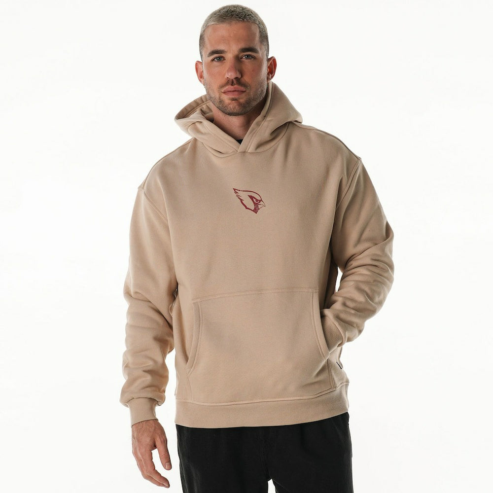 Arizona Cardinals The Wild Collective Unisex Oversized Graphic Fleece Hoodie - Tan - NFL