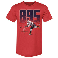 Alexander Ovechkin Washington Capitals 500 Level NHL All-Time Leading Goal Scorer Tri-Blend Bold T-Shirt - Red | NHL Clearance