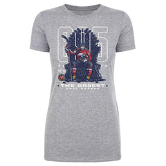 Alexander Ovechkin Washington Capitals 500 Level Women's NHL All-Time Leading Goal Scorer Throne T-Shirt - Heather Gray | NHL near me