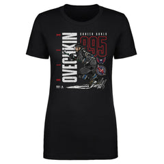 Alexander Ovechkin Washington Capitals 500 Level Women's NHL All-Time Leading Goal Scorer Throwback T-Shirt - Black | NHL near me