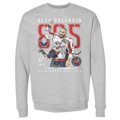 Alexander Ovechkin Washington Capitals 500 Level NHL All-Time Leading Goal Scorer The Shot Pullover Sweatshirt - Heather Gray | NHL Lifestyle