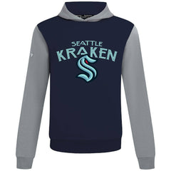 Seattle Kraken Levelwear Ultimate Mission Pullover Hoodie - Deep Sea Blue/Gray | NHL sale
