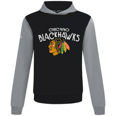 Chicago Blackhawks Levelwear Ultimate Mission Pullover Hoodie - Black/Gray | NHL discount