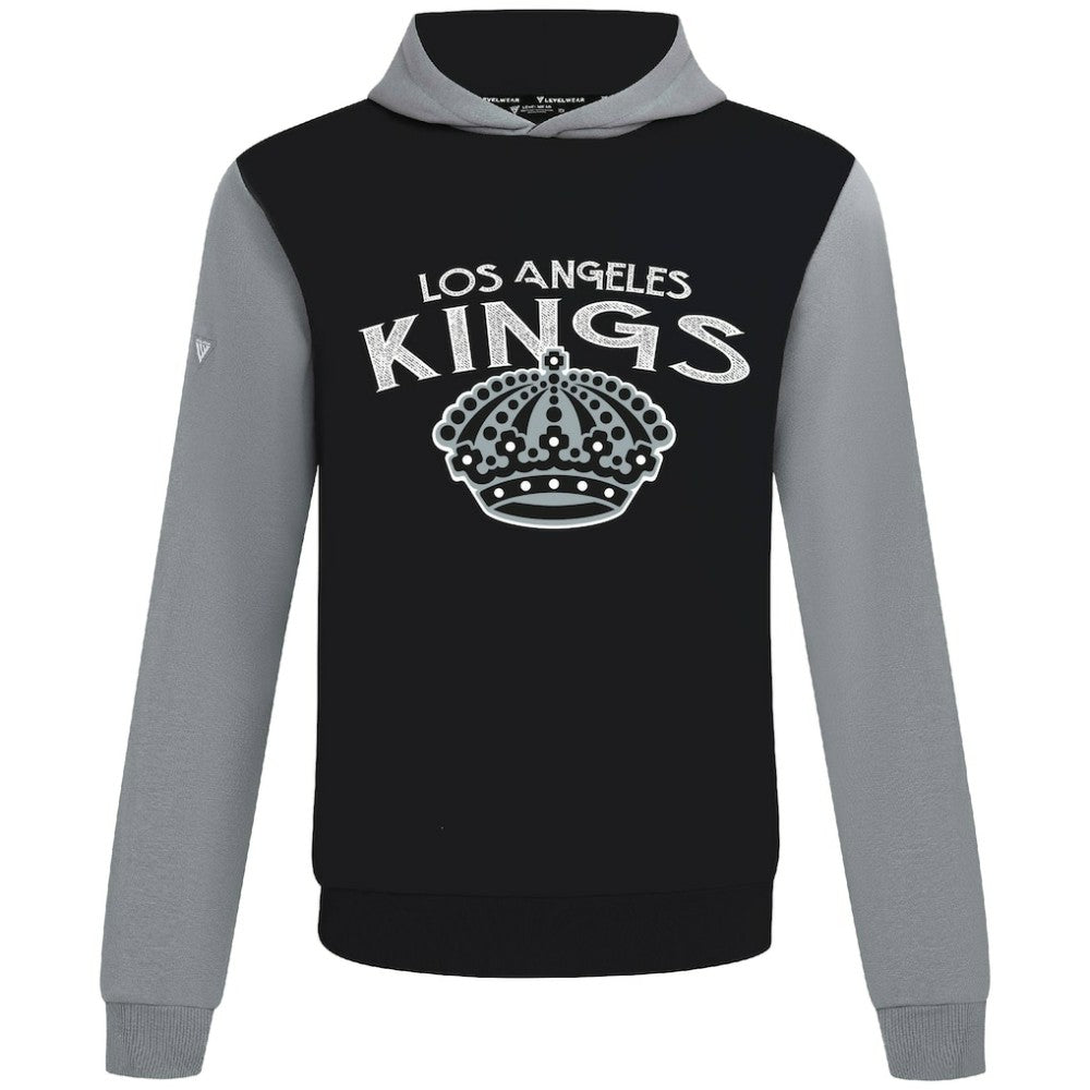 Los Angeles Kings Levelwear Ultimate Mission Pullover Hoodie - Black/Gray | NHL discount