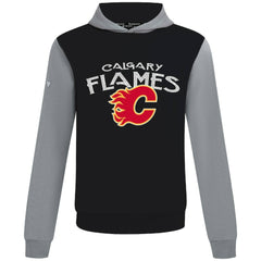 Calgary Flames Levelwear Ultimate Mission Pullover Hoodie - Black/Gray | NHL Clearance