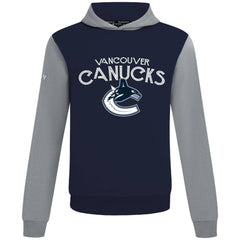 Vancouver Canucks Levelwear Ultimate Mission Pullover Hoodie - Navy/Gray | NHL sale