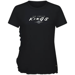Los Angeles Kings Levelwear Women's Airflow Scratched T-Shirt - Black | NHL on sale