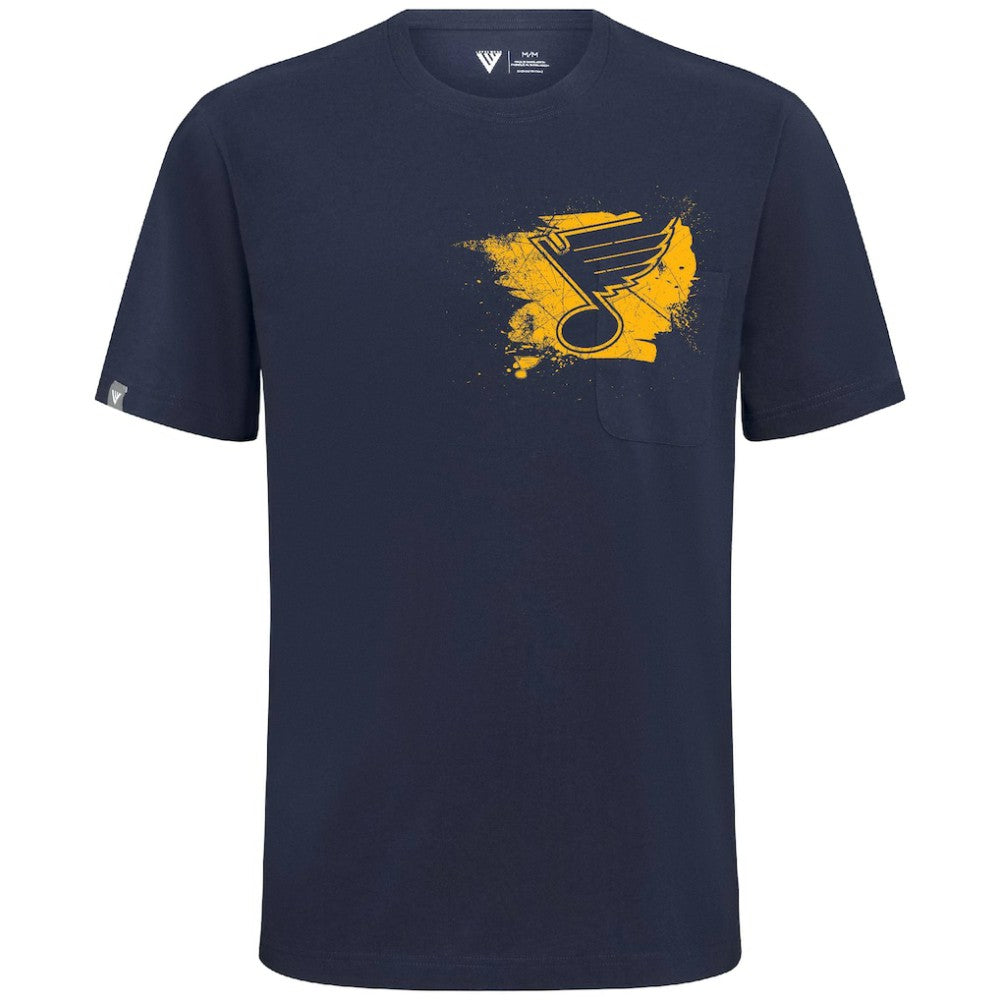 St. Louis Blues Levelwear Focal Blasted T-Shirt - Navy | NHL near me