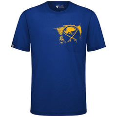 Buffalo Sabres Levelwear Focal Blasted T-Shirt - Royal | NHL online