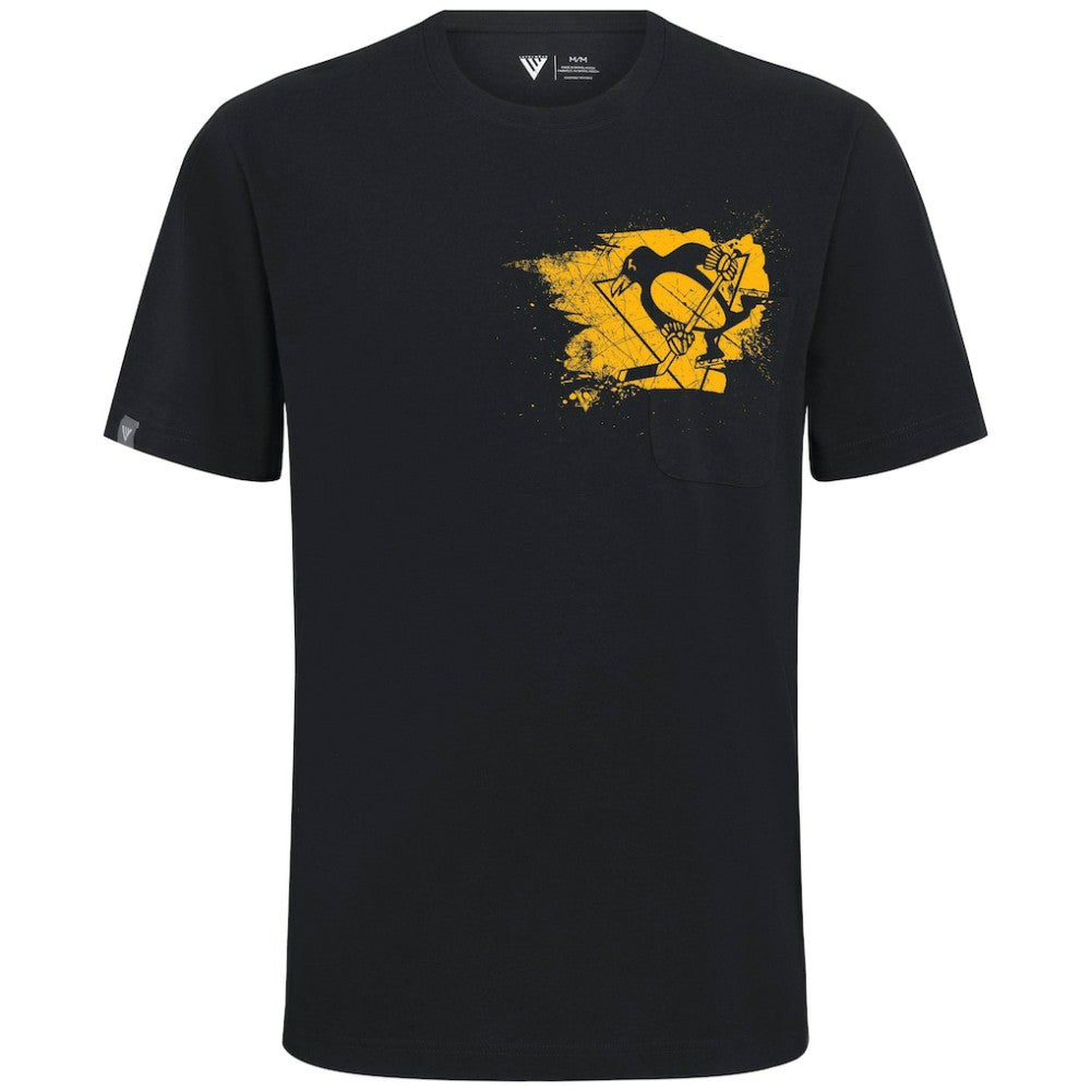 Pittsburgh Penguins Levelwear Focal Blasted T-Shirt - Black | NHL near me
