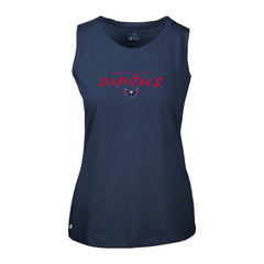 Washington Capitals Levelwear Women's Macy Scratched Tank Top - Navy | NHL sale