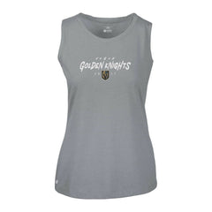 Vegas Golden Knights Levelwear Women's Macy Scratched Tank Top - Gray | NHL Lifestyle