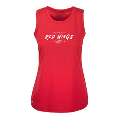 Detroit Red Wings Levelwear Women's Macy Scratched Tank Top - Red | NHL Lifestyle