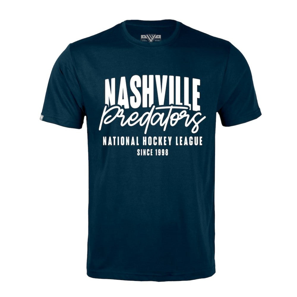 Nashville Predators Levelwear Richmond Response T-Shirt - Navy | NHL Lifestyle