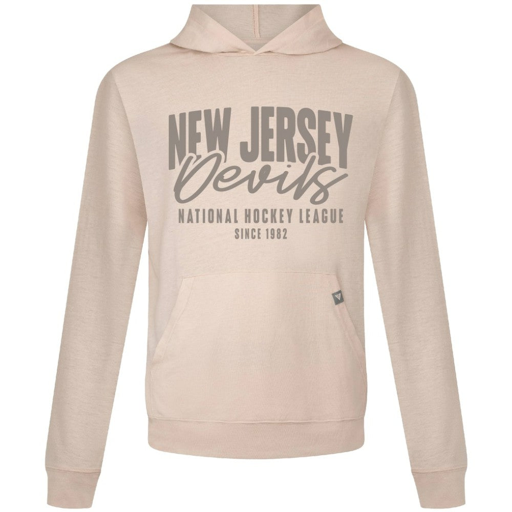 New Jersey Devils Levelwear Relay Response Pullover Hoodie - Khaki | NHL Lifestyle
