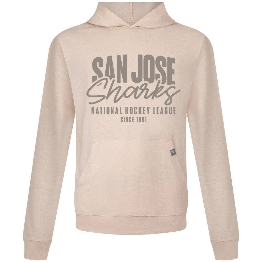 San Jose Sharks Levelwear Relay Response Pullover Hoodie - Khaki | NHL Lifestyle