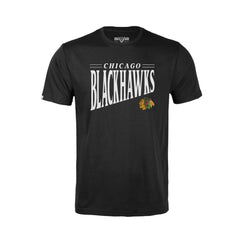 Chicago Blackhawks Levelwear Youth Little Richmond Tally T-Shirt - Black | NHL Lifestyle