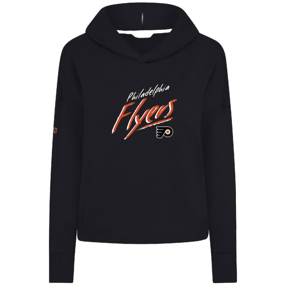 Philadelphia Flyers Levelwear Women's Sweet Sizzle Tri-Blend Cropped Pullover Hoodie - Black | NHL discount
