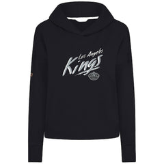 Los Angeles Kings Levelwear Women's Sweet Sizzle Tri-Blend Cropped Pullover Hoodie - Black | NHL on sale