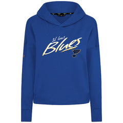 St. Louis Blues Levelwear Women's Sweet Sizzle Tri-Blend Cropped Pullover Hoodie - Royal | NHL near me
