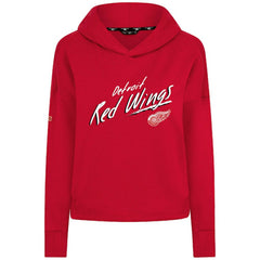 Detroit Red Wings Levelwear Women's Sweet Sizzle Tri-Blend Cropped Pullover Hoodie - Red | NHL discount