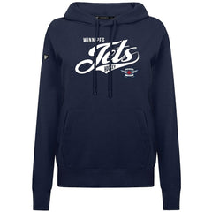 Winnipeg Jets Levelwear Women's Adorn Glide Pullover Hoodie - Navy | NHL Clearance
