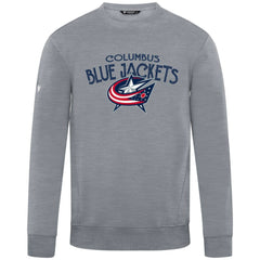 Columbus Blue Jackets Levelwear Zane Mission Sweatshirt - Gray | NHL Lifestyle
