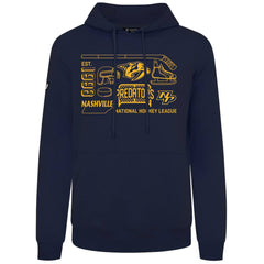 Nashville Predators Levelwear Podium Campaign Pullover Hoodie - Navy | NHL Lifestyle