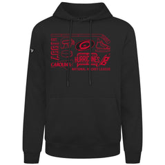Carolina Hurricanes Levelwear Podium Campaign Pullover Hoodie - Black | NHL Lifestyle