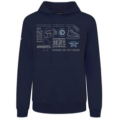 Winnipeg Jets Levelwear Podium Campaign Pullover Hoodie - Navy | NHL on sale