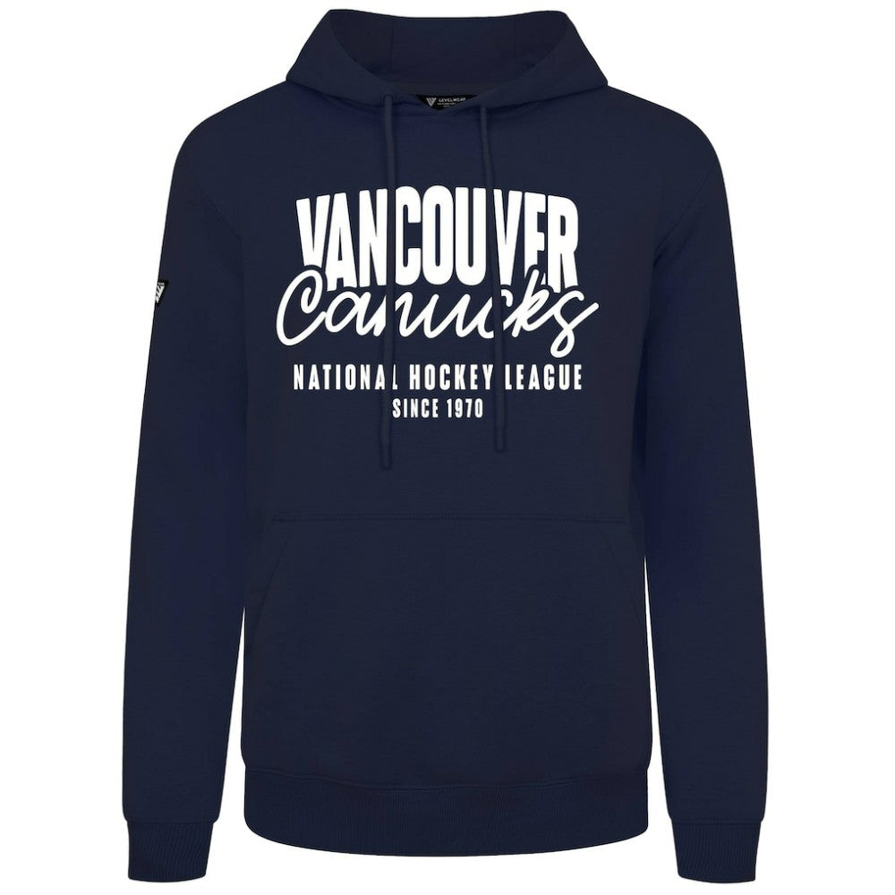 Vancouver Canucks Levelwear Podium Response Pullover Hoodie - Navy | NHL on sale