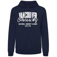 Vancouver Canucks Levelwear Podium Response Pullover Hoodie - Navy | NHL on sale