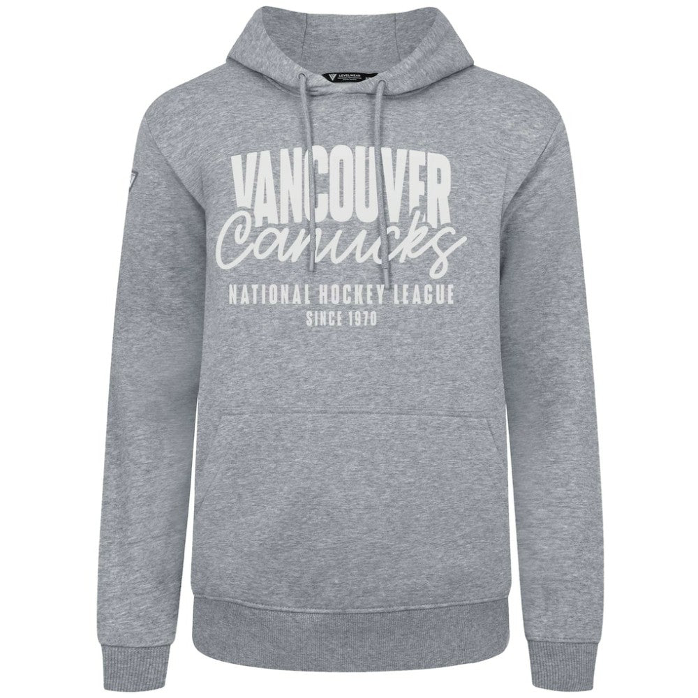 Vancouver Canucks Levelwear Podium Response Pullover Hoodie - Gray | NHL Lifestyle