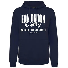 Edmonton Oilers Levelwear Podium Response Pullover Hoodie - Navy | NHL sale