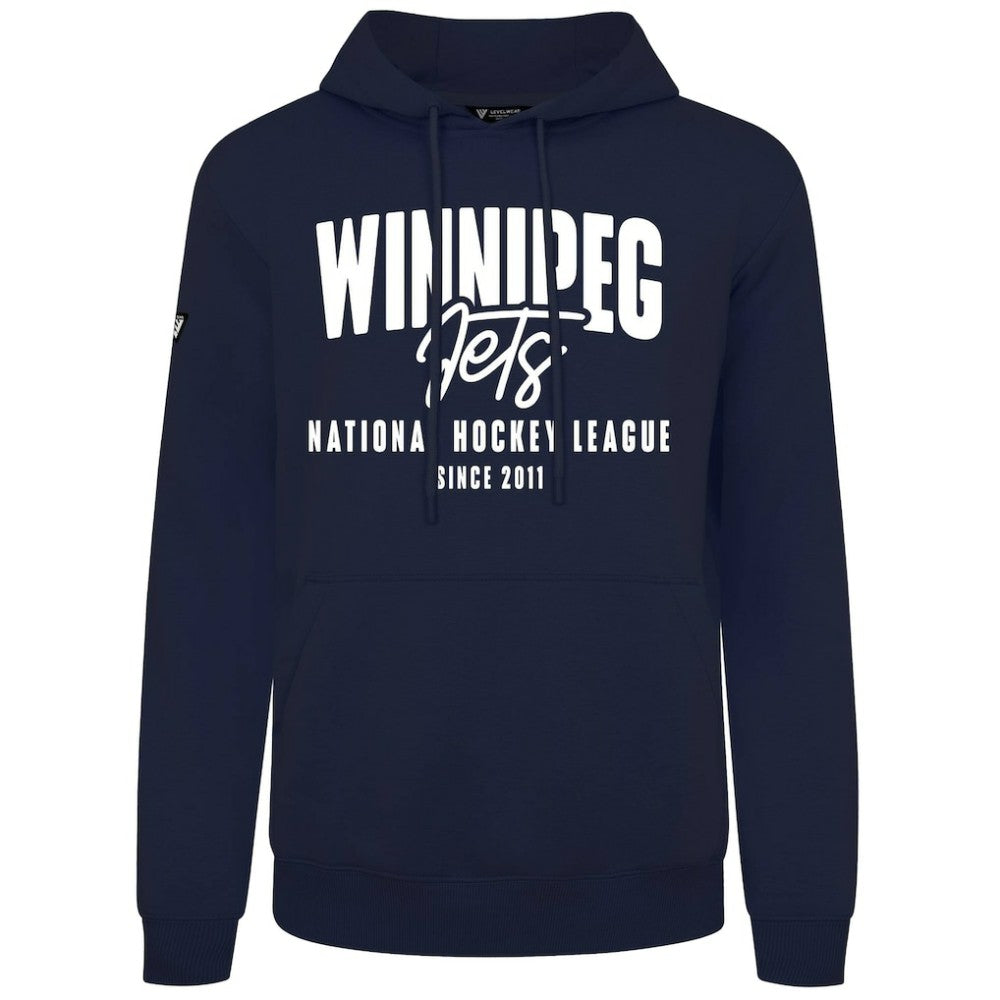 Winnipeg Jets Levelwear Podium Response Pullover Hoodie - Navy | NHL sale