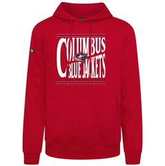 Columbus Blue Jackets Levelwear Podium Powerhouse Pullover Hoodie - Red | NHL discount