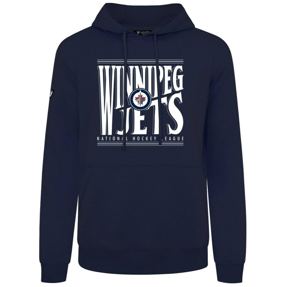 Winnipeg Jets Levelwear Podium Powerhouse Pullover Hoodie - Navy | NHL near me