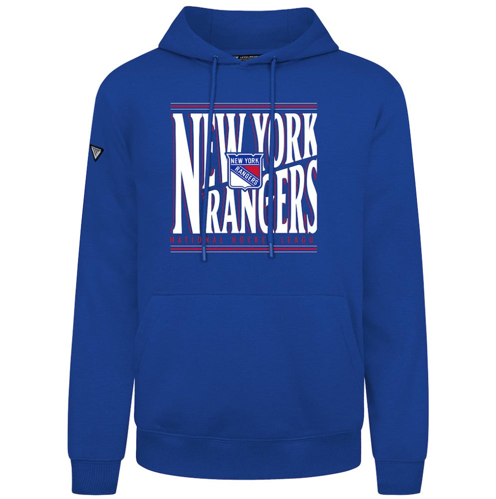 New York Rangers Levelwear Podium Powerhouse Pullover Hoodie - Royal | NHL near me