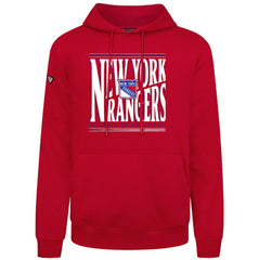 New York Rangers Levelwear Podium Powerhouse Pullover Hoodie - Red | NHL Clearance