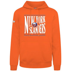 New York Islanders Levelwear Podium Powerhouse Pullover Hoodie - Orange | NHL on sale