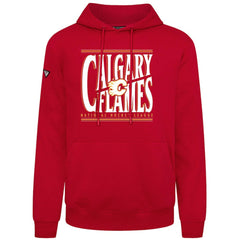 Calgary Flames Levelwear Podium Powerhouse Pullover Hoodie - Red | NHL Clearance