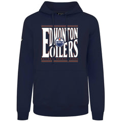 Edmonton Oilers Levelwear Podium Powerhouse Pullover Hoodie - Navy | NHL on sale